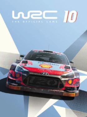 The game cover of WRC 10 FIA World Rally Championship